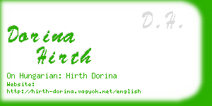 dorina hirth business card
